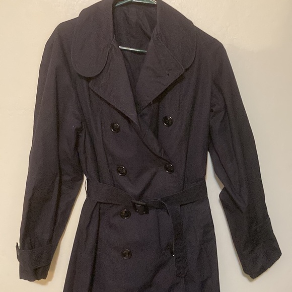 Military women’s trench coat with belt double breasted waterproof 14L - Picture 2 of 10